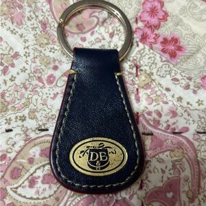Dooney & Bourke Navy and Gold Key Holder